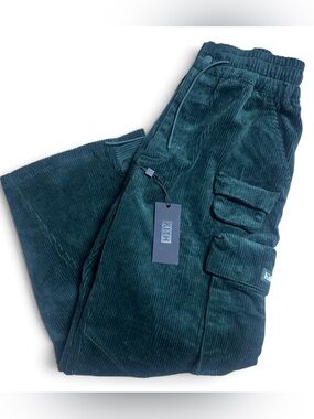 Kith corduroy Chauncey cargo pants in deep hunter green size medium